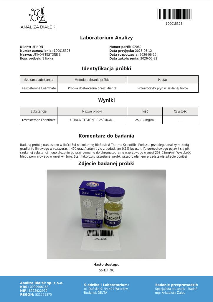 Testosterone Enanthate 250 mg – UTINON — изображение 4